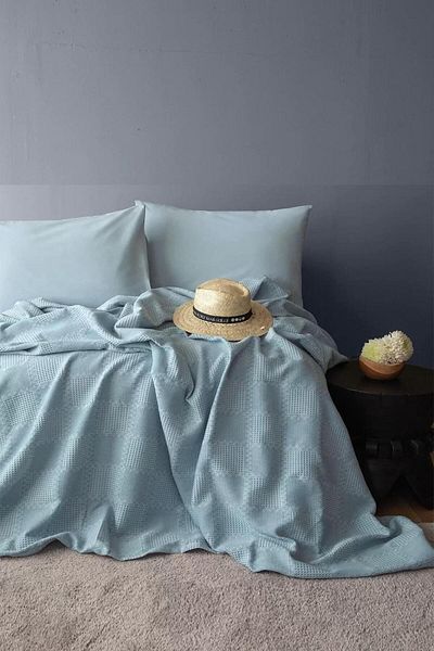 İssimo İssimo Summer Punch Blue - 100% Cotton Double Pique Set