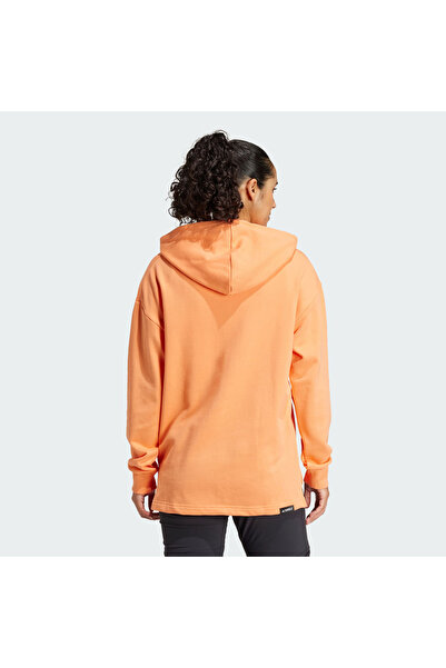 adidas Terrex Logo Women's Orange Sweatshirt (Is7227)