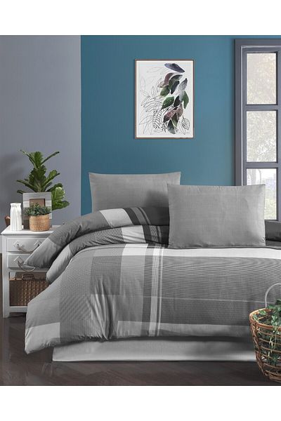 Evim Alea Ranforce Dark Double Duvet Cover Set 200X220Cm