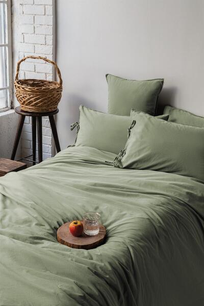 İssimo Σετ Παπλωματοθήκης iSSIMO Savanna Forest, πλυμένο, 100% βαμβακερή ποπλ...