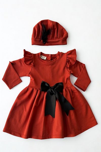 Parla Kids Set rochie de seara fetita Scortisoara Sofia cu fundita de bumbac