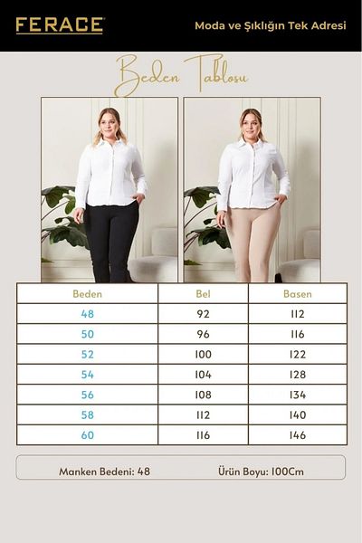 Ferace Women's Plus Size Trousers