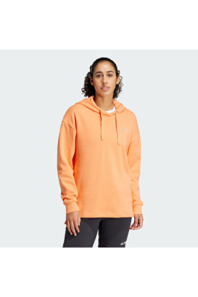 adidas Terrex Logo Women's Orange Sweatshirt (Is7227)