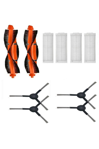 ibrush Xiaomi Robot Vacuum Mop Pro (ΜΟΝΤΕΛΟ: STYTJ02YM) - Σετ φίλτρου και βούρτσας συμβατό με Vacuum Mop P - 10 τεμάχια