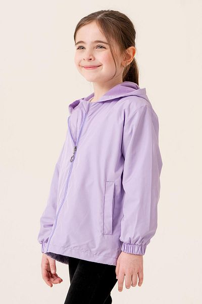ASYAKİDS CLUB Girl's Hooded Pocket Lined Seasonal Raincoat