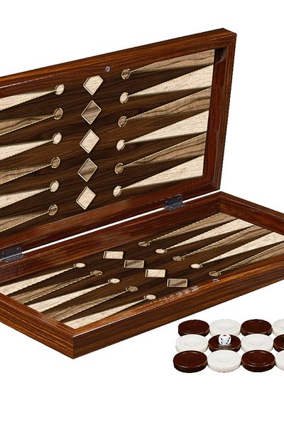Miajima Patterned Backgammon Set Large Size