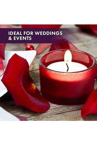 IKEA Glimma 100-pack Unscented Tealight Candles Smokeless, Long-lasting Candles For Home & Parties