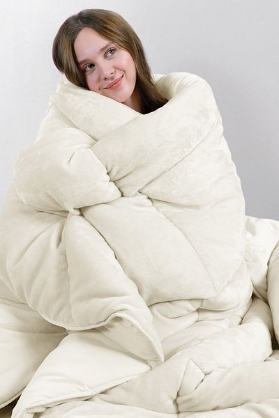 Yataş Macaron Double Wellsoft Quilt - Cream
