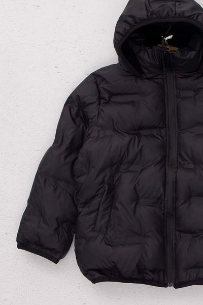 wakawakakidsstore Lined Hooded Zipper Closure Pocket Boys' Coat - Black - Age 7-8
