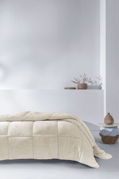 Yataş Macaron Double Wellsoft Quilt - Cream