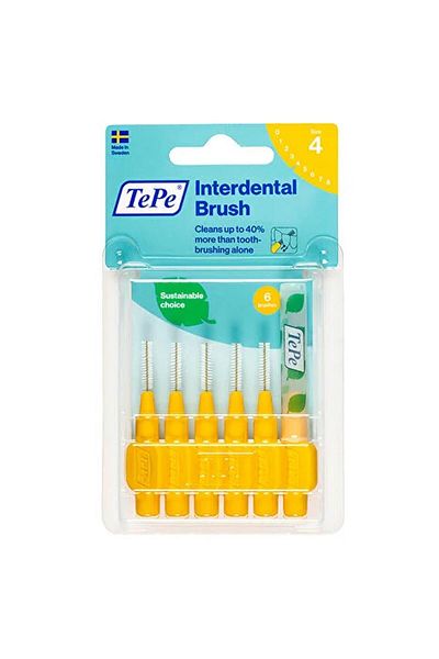TePe Blister Interface Brush 0.7 mm Yellow Pack of 6