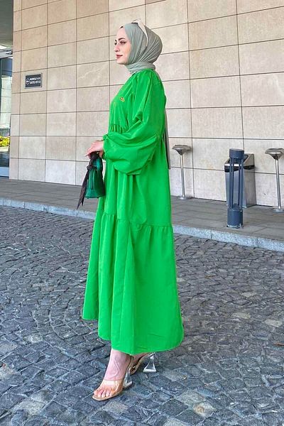 lamelif Καλοκαιρινό φόρεμα Elica Emerald Green