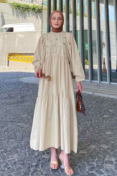 lamelif Summer Elica Dress Stone