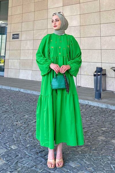 lamelif Καλοκαιρινό φόρεμα Elica Emerald Green