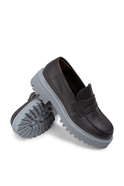 Deery Справжня шкіра Сірий Лофер Жіноче взуття