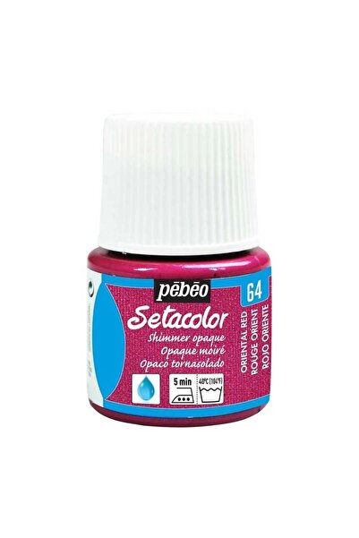 Pebeo Setacolor Opak Metalik Kumaş Boya 45ml Şişe - 64 Oriental Red