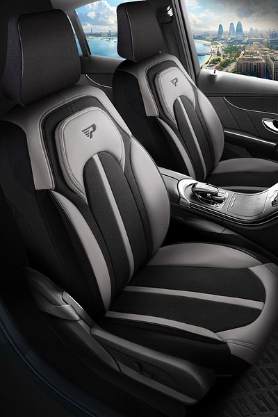 Panda Kılıf Panda Sevilla Series Linen Fabric Car Seat Cover - Full Set