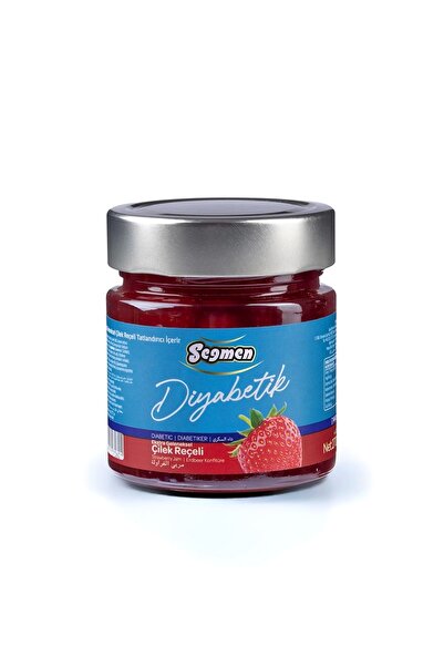 Seğmen Diyabetik Çilek Reçeli Kavanoz 270g