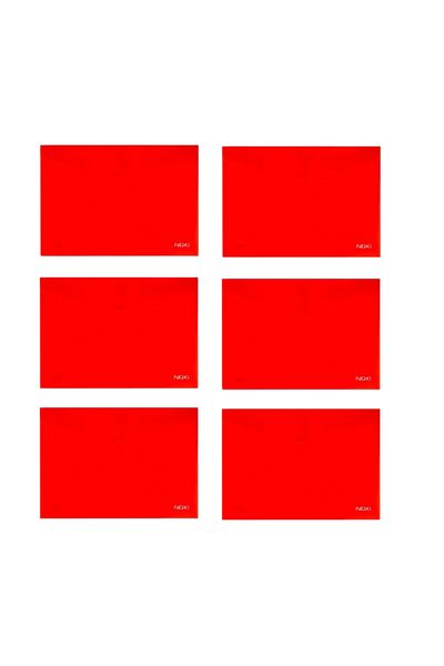 Noki Noki A4 Red Snap File - 6 Pieces