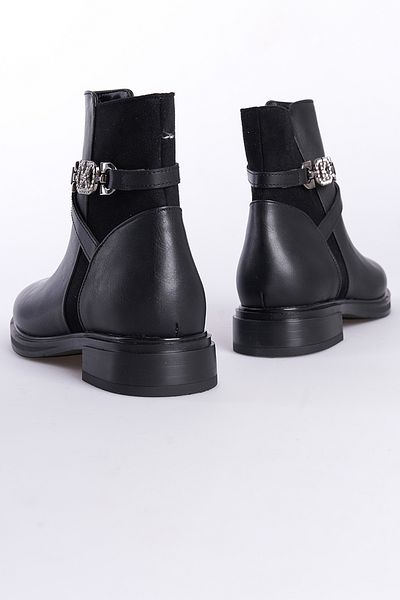 Capone Outfitters Дамски ботуши с цип и каменна катарама