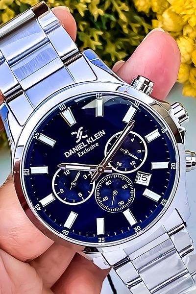 Daniel Klein Original Multifunction All Functions Active Ystainless Steel Men's Watch+ Bracelet Gift