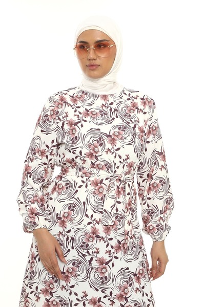 Butik Γυναικείο φόρεμα με στάμπα σε μεγάλο μέγεθος