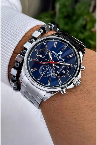 Daniel Klein Original Multifunction All Functions Active Ystainless Steel Men's Watch+ Bracelet Gift