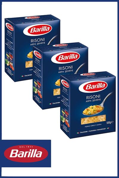 Barilla Arpa Şehriye Risoni 500 gr X 3 Adet