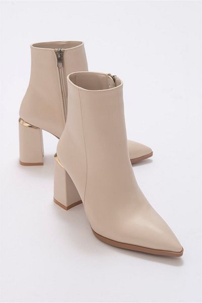Niloshka Γυναικείο μποτάκι Vika Beige