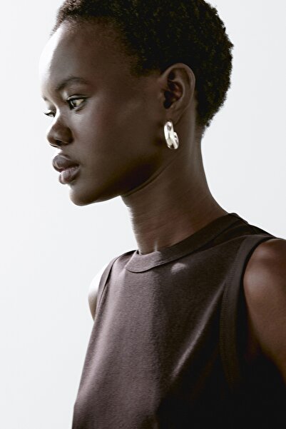 Massimo Dutti Kolsuz %100 pamuklu t-shirt