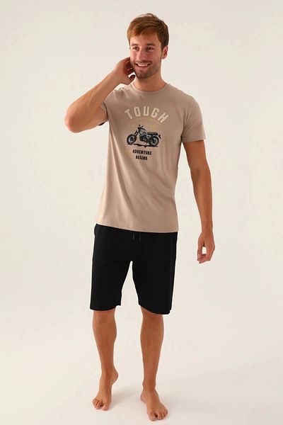 Arnetta Begins Sand Men's Bermuda Suit