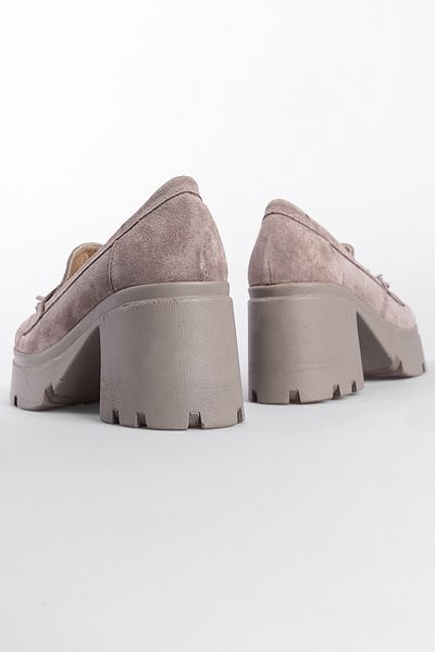 Capone Outfitters Δερμάτινα γυναικεία loafer παπούτσια με ψηλή σόλα με φούντες