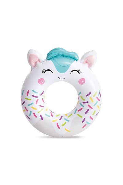MAİN SHOP Intex Inflatable Pool and Sea Swimming Ring Children's Ring with Cute Animals Figures + 8 Years M-59266