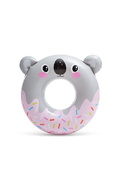 MAİN SHOP Intex + 8 Years Old Cute Animals Figured Children's Bagel Inflatable Pool and Sea Swimming Ring M-59266