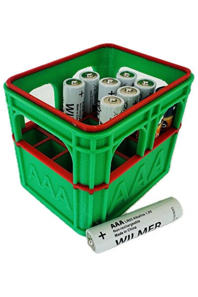 OEM Organizator Baterii AAA - Verde