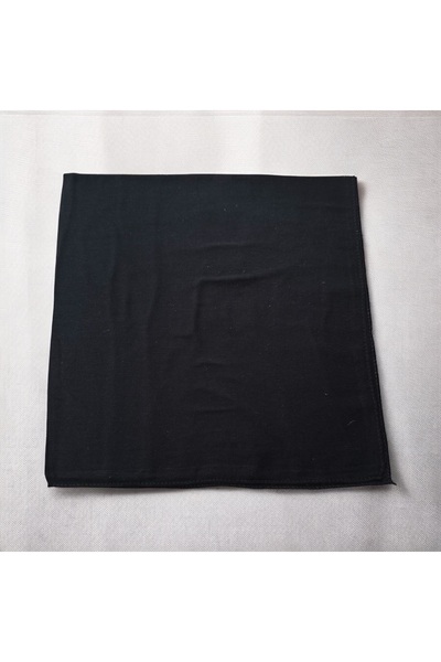 alsaccessories Μαύρο Χρώμα Απλό Πολλαπλών Χρήσεων Μπαντάνα 100% Βαμβάκι