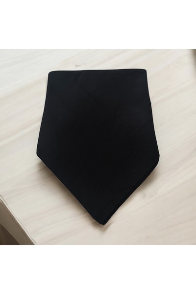 alsaccessories Μαύρο Χρώμα Απλό Πολλαπλών Χρήσεων Μπαντάνα 100% Βαμβάκι