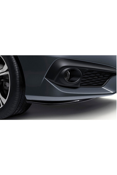 autogp Honda Civic Fc5 Uyumlu Tampon Altı Flap Ön Siyah 2016