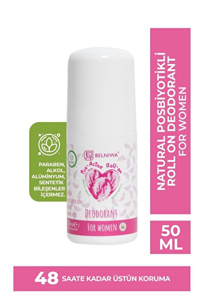 Belniwa Doğal Roll-on Kadın Deodorant Ter Kokusu Önleyici Bitkisel Leke Bırak...