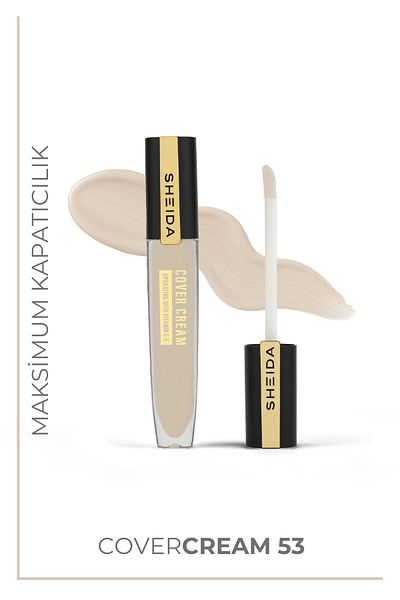 Sheida Cover Cream Illuminating under Eye Concealer, Intense Pigment Concealer - No 53