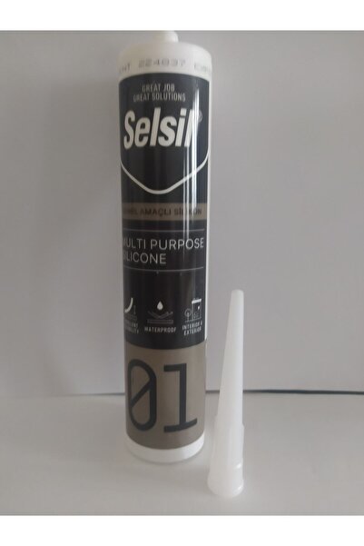 Selsil Genel Amaçlı Silikon Su Geçirmez Cam Doğrama Metal Fayans Için Şeffaf 280gr