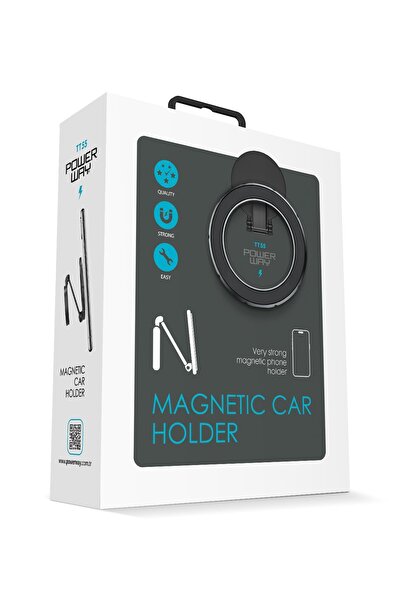 POWERWAY TT55 Mıknatıslı Araç İçi Yapışkanlı Magsafe Destekli Telefon Tutucu