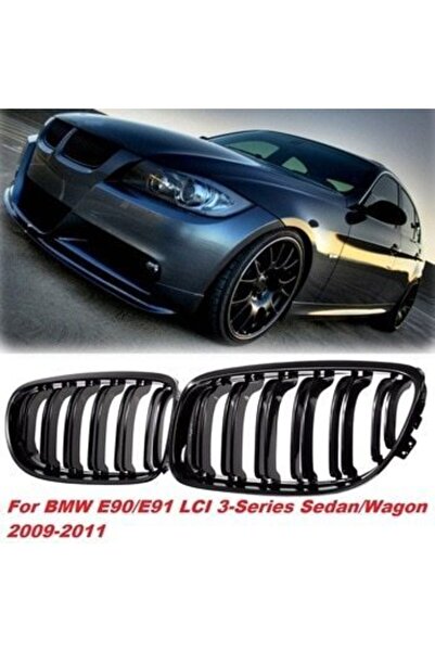 AEM Autogp Bmw E90 Lci M3 Ön Böbrek Panjur Piano Black 2009 - 2012 Çift Tırnak