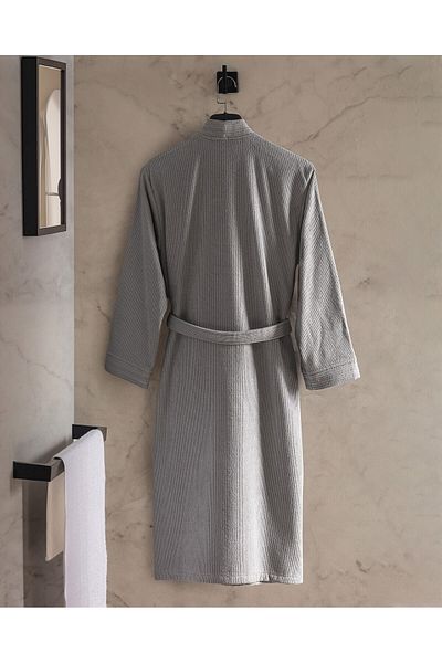 Madame Coco Gestreifter Kimono-Unisex-Bademantel