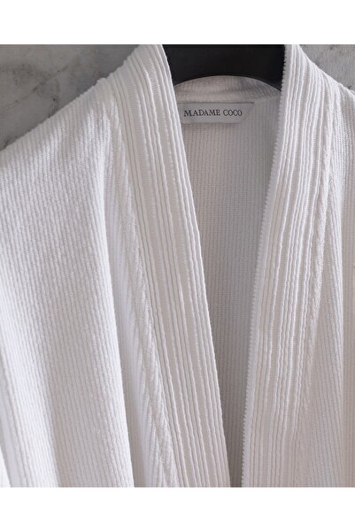 Madame Coco Gestreifter Kimono-Unisex-Bademantel