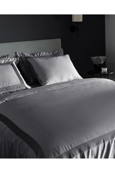 Madame Coco Samoa King Size Bambus-Satin-Bettbezug-Set - Khaki