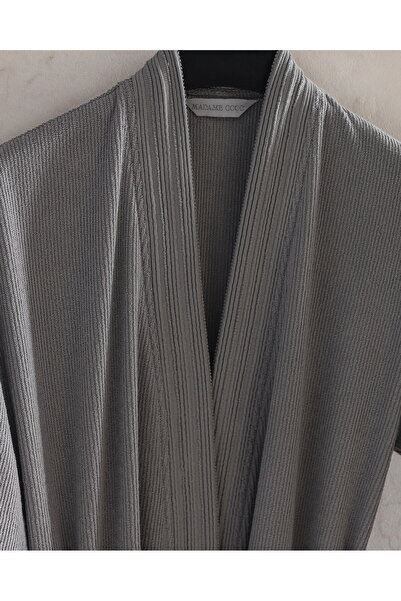 Madame Coco Gestreifter Kimono-Unisex-Bademantel