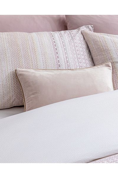 Madame Coco Niort Bettwäsche-Set, Doppelbett, 100 % Baumwolle, Ranforce, bedruckt, Puder