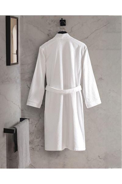 Madame Coco Gestreifter Kimono-Unisex-Bademantel