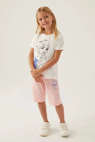 Frozen Girl's Capri Suit - Cream